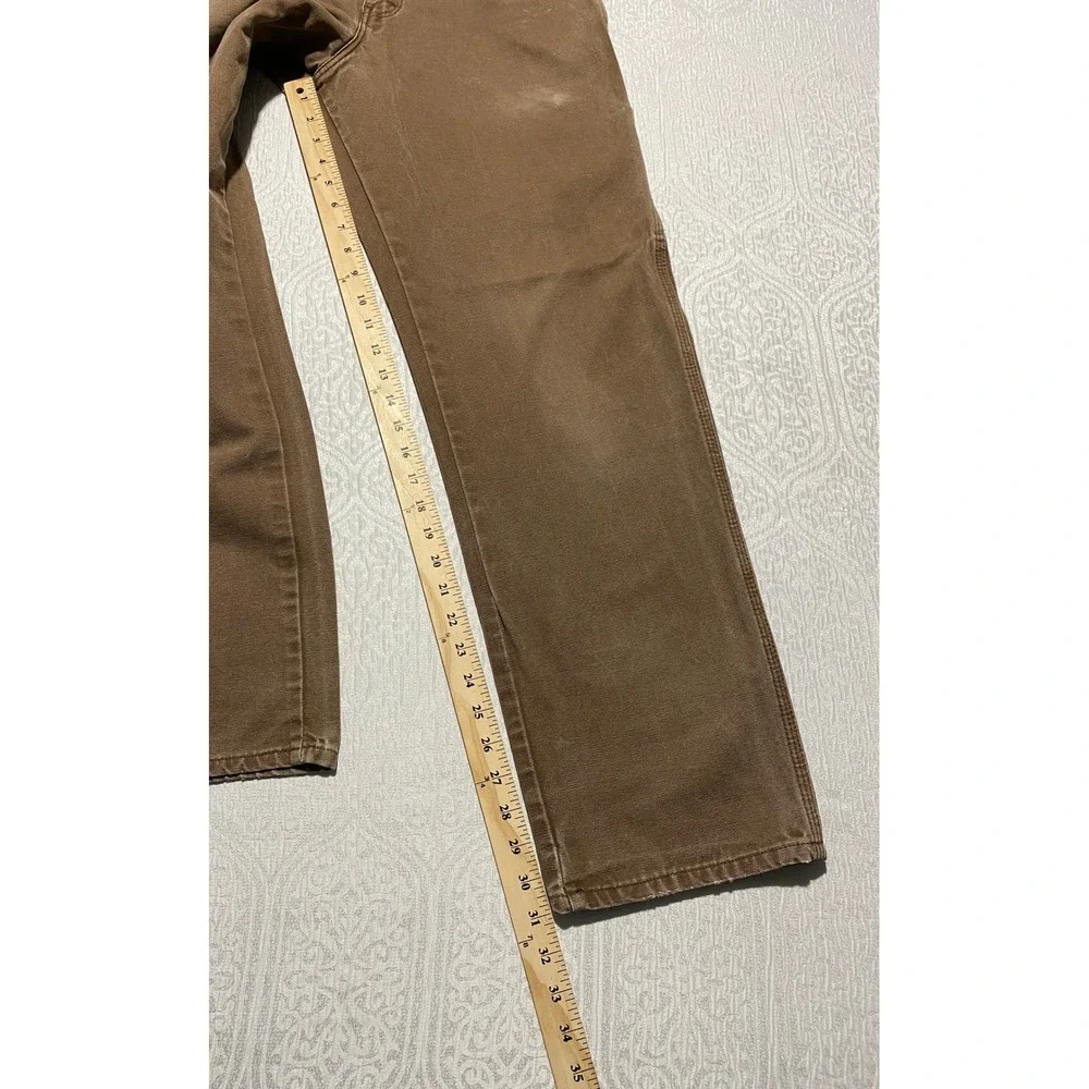 Dickies DU336RTB Brown Cotton Duck Relaxed Fit Carpenter Pants Mens 30x32 - Picture 8 of 10